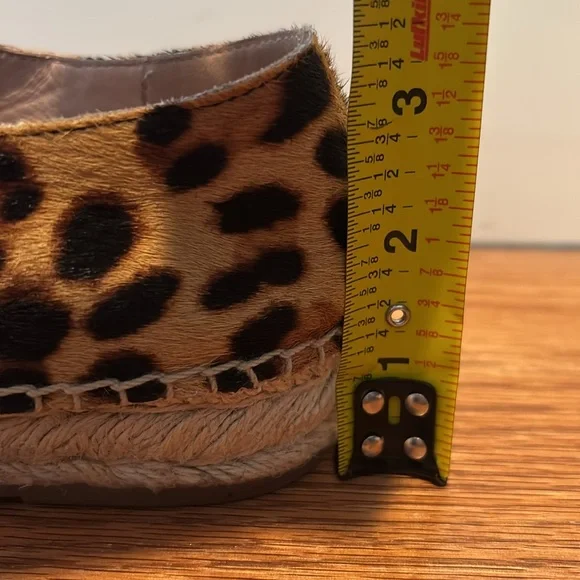 J Crew calf hair lace up espadrille sneakers in Rich Mahogany leopard print - Picture 16 of 16